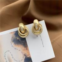 Zinc Alloy Stud Earring, durable & fashion jewelry, golden 