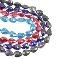 Teardrop Crystal Beads, plated, DIY 17*13*8mm 