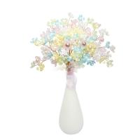 Artificial Flower Home Decoration, Porcelain, with pearl & Plastic & Brass, Vase, for home and office, multi-colored, 410*280*100*220*100mm   120*120*200mm 