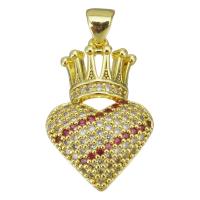 Cubic Zirconia Micro Pave Brass Pendant, plated, fashion jewelry & DIY & for woman & with cubic zirconia Approx 3.5mm 