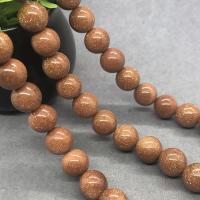 Goldstone Beads, Round, polished Approx 15 Inch 