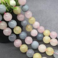 Dyed Jade Beads, Round, polished multi-colored Inch 