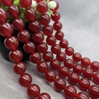 Perles de Cornaline, Rond, poli, normes différentes pour le choix, rouge Environ 15 pouce, Vendu par brin