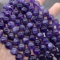 Natürliche Amethyst Perlen, rund, poliert, verschiedene Größen vorhanden, violett, Länge:ca. 15 ZollInch, verkauft von Strang