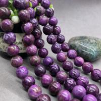 Charoite Beads, Round, polished purple Approx 15 Inch 
