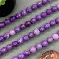 Natural Lepidolite Beads, Round, polished purple Approx 15 Inch 