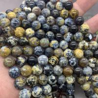 Perles de Pierre jade, Jaspe d'océan, Rond, poli, normes différentes pour le choix Environ 15 pouce, Vendu par brin