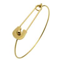 Stainless Steel Bangle, Safety Pin, plated, fashion jewelry & for woman Inner Approx 