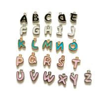 Zinc Alloy Alphabet Pendants, Alphabet Letter, fashion jewelry & for woman & enamel 