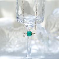 Collier de perles cristal d'eau douce, laiton, avec Cristal autrichien, bijoux de mode, bleu Vendu par brin