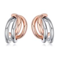 Zinc Alloy Stud Earring, fashion jewelry, rose gold color 