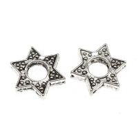 Stainless Steel Beads, Hexagram, plated & DIY, metallic color plated, 13*13*4mm 