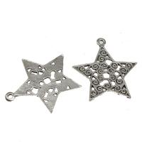 Stainless Steel Star Pendant, plated & DIY, metallic color plated, 44*40*1mm 