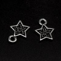 Stainless Steel Star Pendant, plated & DIY, metallic color plated, 11*9*1mm 