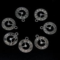 Stainless Steel Pendants, Round, plated & DIY, metallic color plated, 21*18*2mm 