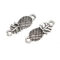 Stainless Steel Charm Connector, Pineapple, plated & DIY, metallic color plated, 23*8*3mm 