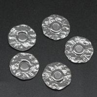 Stainless Steel Cabochon Setting, Round, die-casting, DIY, silver color, 14*14*2mm 