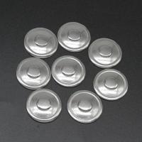 Stainless Steel Jewelry Cabochon, Round, die-casting, DIY, silver color, 19*19*3mm 