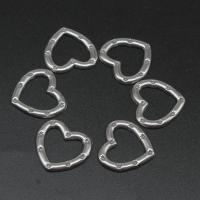 Stainless Steel Jewelry Cabochon, Heart, die-casting, DIY, silver color, 19*20*2mm 