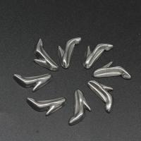 Stainless Steel Jewelry Cabochon, Shoes, die-casting, DIY, silver color, 17*10*3mm 