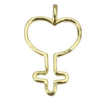 Brass Jewelry Pendants, plated, fashion jewelry & DIY & for woman, golden Approx 