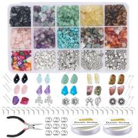 DIY Jewelry Finding Kit, Gemstone, plated, fashion jewelry & mixed 