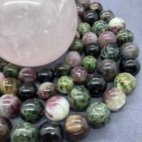 Natürlicher Turmalin Perlen, rund, poliert, verschiedene Größen vorhanden, Grade AAAAA, Länge:ca. 15 ZollInch, verkauft von Strang