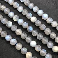 Mondstein Perlen, rund, poliert, verschiedene Größen vorhanden, Länge:ca. 15 ZollInch, verkauft von Strang