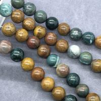 Natural Ocean Agate Beads, Round, polished Approx 15 Inch 