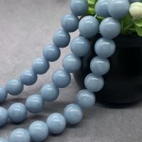 Angelite Beads, Round, polished Approx 15 Inch 