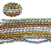 Farbige Magnetische Hämatit Perlen, Schädel, plattiert, DIY, keine, 6x8mm, verkauft von Strang