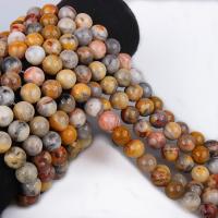 Perle naturelle Agate Crazy, agate folle, Rond, poli, DIY & normes différentes pour le choix Environ 15.7 pouce, Vendu par brin