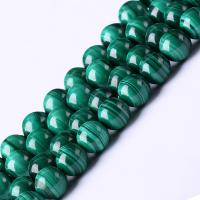 Natürliche Malachit Perlen, rund, DIY & verschiedene Größen vorhanden, keine, Länge:ca. 39 cm, verkauft von Strang