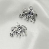 Zinc Alloy Animal Pendants, antique silver color plated, DIY 