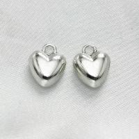Colgantes de Aleación de Zinc en Forma de Corazón, chapado en color de plata antigua, Bricolaje, 9.5x4.5x12mm, 500PCs/Bolsa, Vendido por Bolsa
