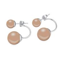 Zinc Alloy Stud Earring, with CRYSTALLIZED™ Crystal Pearl, fashion jewelry 