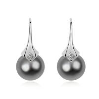 Zinc Alloy Drop Earring, with CRYSTALLIZED™ Crystal Pearl, fashion jewelry 