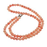 Bracelets corail naturels, champignon, poli, bijoux de mode & pour femme, orange, 5mm cm, Vendu par brin