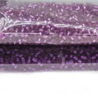 Perles de verre ligné argent, Des billes de verre, Rond, DIY & styles différents pour le choix, plus de couleurs à choisir, Vendu par sac