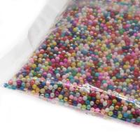 Couleur transparente bordée de perles de verre, Des billes de verre, Rond, DIY & styles différents pour le choix, plus de couleurs à choisir, Vendu par sac