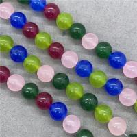 Chalcedony Beads, Round, polished mixed colors Approx 15 Inch 