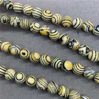 Synthetische Türkis Perlen, rund, poliert, verschiedene Größen vorhanden, Länge:ca. 15 ZollInch, verkauft von Strang
