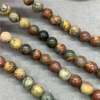 Picasso Jasper Beads, Round, polished Approx 15 Inch 