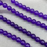 Purple Chalcedony Bead, Round, polished Approx 15 Inch 