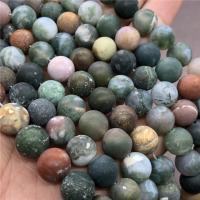 Natural Indian Agate Beads, Round, polished & frosted Approx 15 Inch 