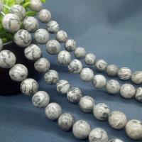 Map Stone Beads, Round, polished Approx 15 Inch 