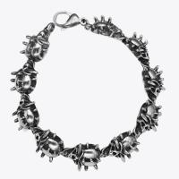 Titanium Steel Bracelet & Bangle, plated, punk style & for man 