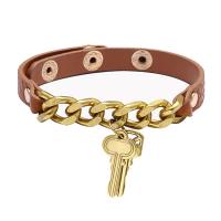 PU Leather Cord Bracelets, Zinc Alloy, with PU Leather, fashion jewelry & for woman .96 Inch 