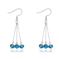 Brass Drop Earring, with Crystal, durable & fashion jewelry 