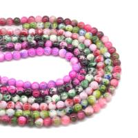 Marble Beads, Dyed Marble, Round, polished, DIY  